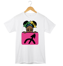 Infant and Toddlers girl afro-puff Zodiac T-Shirt