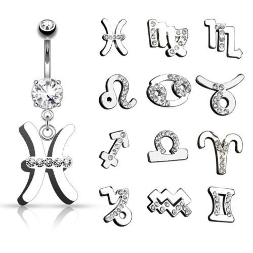 Cubic Zirconia Belly Ring
